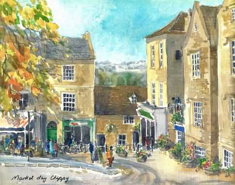 Water colour of Chipping Norton